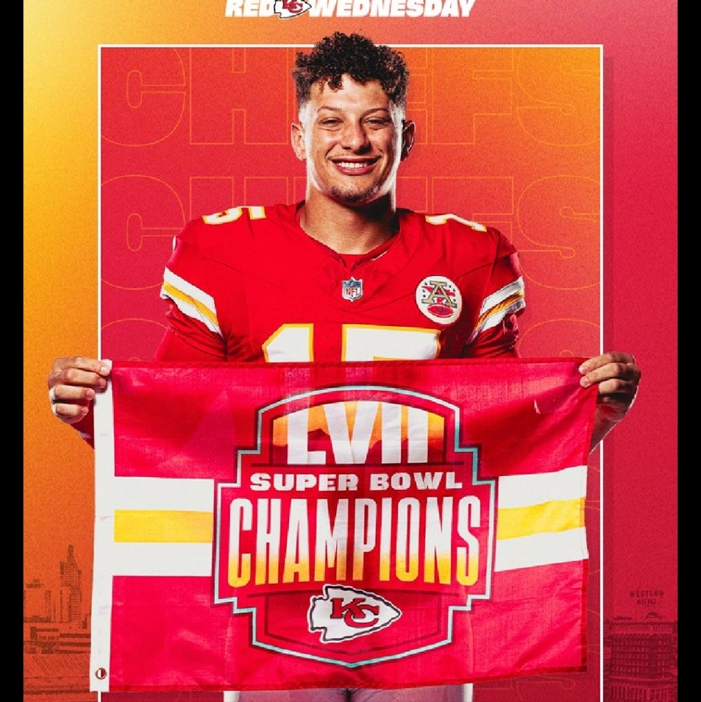 🆕 Kansas City KC Chiefs Superbowl LVII Championship Flag